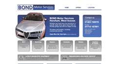 Desktop Screenshot of bondmotorserviceshorsham.com